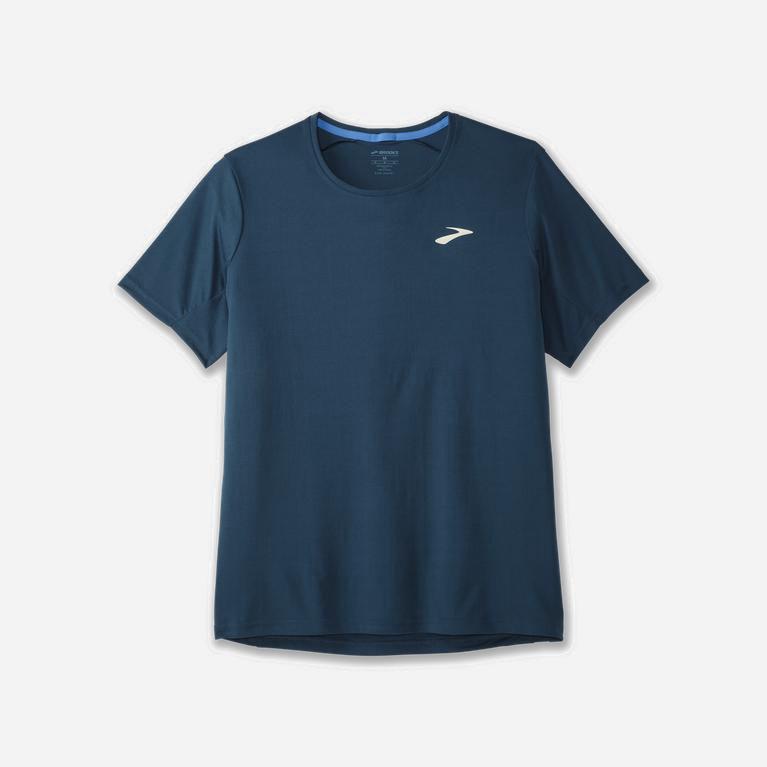 Brooks Atmosphere Hardloopshirt voor Heren Indigo (MLUAT-3750)